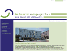 Tablet Screenshot of mvz-neuburg.de